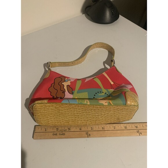 BCB Girls Small Purse/Hand Bag W/ Faces-Embroidered Hair-Inside Zip Pocket - Picture 2 of 8